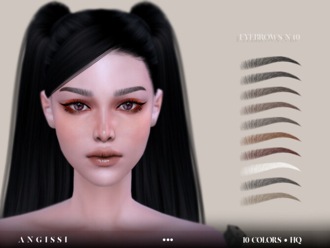 Sims 4 Eyebrows   N40 by ANGISSI at TSR