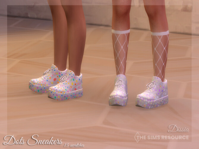 Sims 4 Dots Sneakers by Dissia at TSR