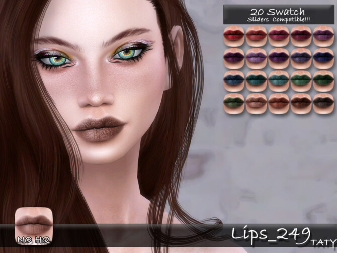Sims 4 Lips 249 by tatygagg at TSR