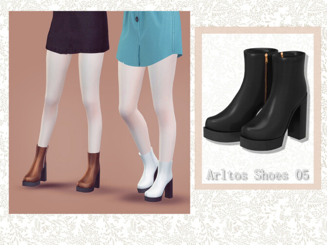 Sims 4 Simple boots 5 by Arltos at TSR