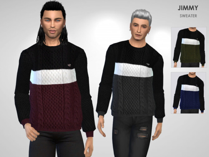 Sims 4 Jimmy Sweater by Puresim at TSR