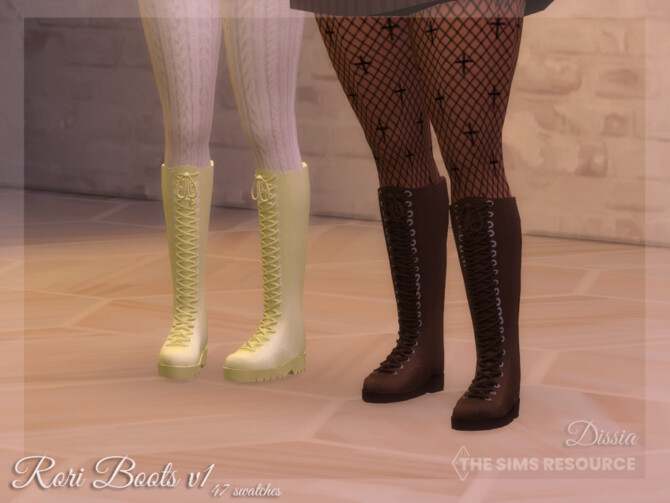 Sims 4 Rori Boots v1 by Dissia at TSR