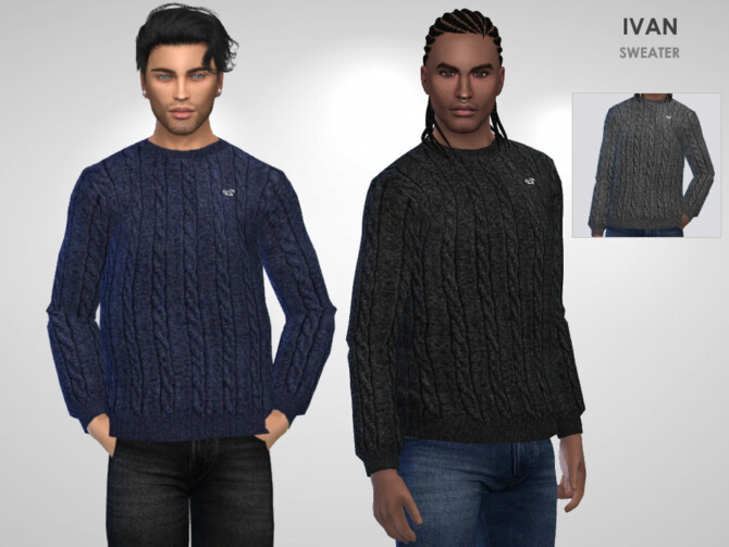 Sims 4 Ivan Sweater by Puresim at TSR