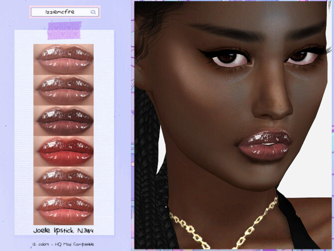 Sims 4 IMF Joelle Lipstick N.384 by IzzieMcFire at TSR