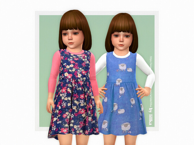 Sims 4 Samara Dress by lillka at TSR