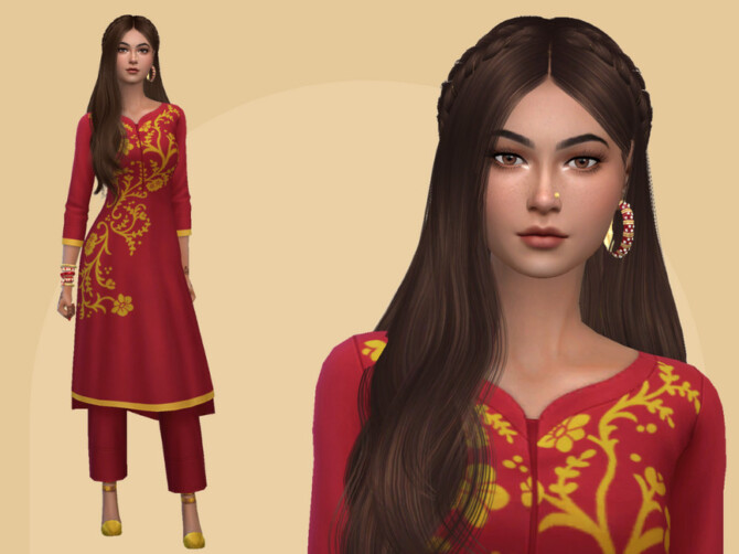 Sims 4 Amara Kumar by Mini Simmer at TSR