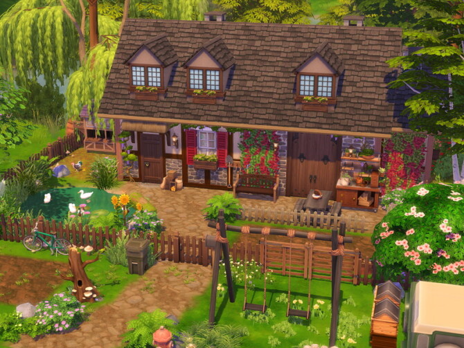 Sims 4 Dreamy Tiny Cottage by Flubs79 at TSR