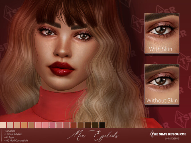 Sims 4 Mia Eyelids by MSQSIMS at TSR