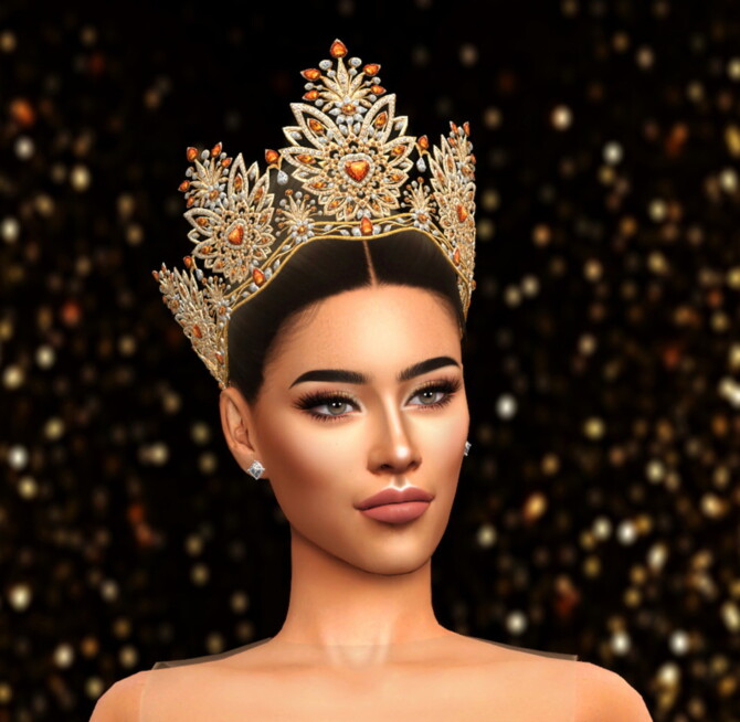 “flame Of Passion” Miss Universe Thailand 2021 Crown At Mssims Sims 4