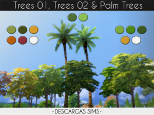 Trees at Descargas Sims