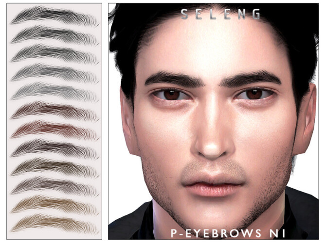 Sims 4 P Eyebrows N1 by Seleng at TSR