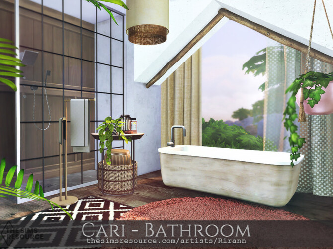 Sims 4 Cari   Bathroom by Rirann at TSR