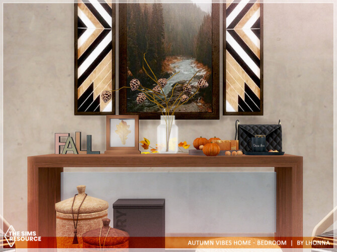 Sims 4 Autumn Vibes Home   Bedroom  by Lhonna at TSR
