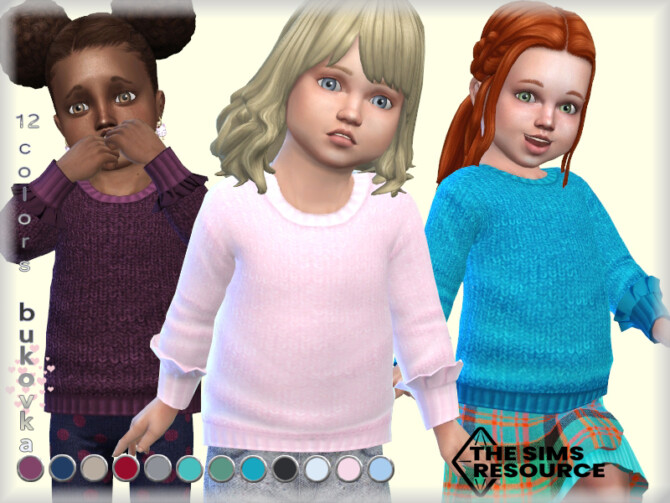 Sims 4 Sweater Toddler female by bukovka at TSR