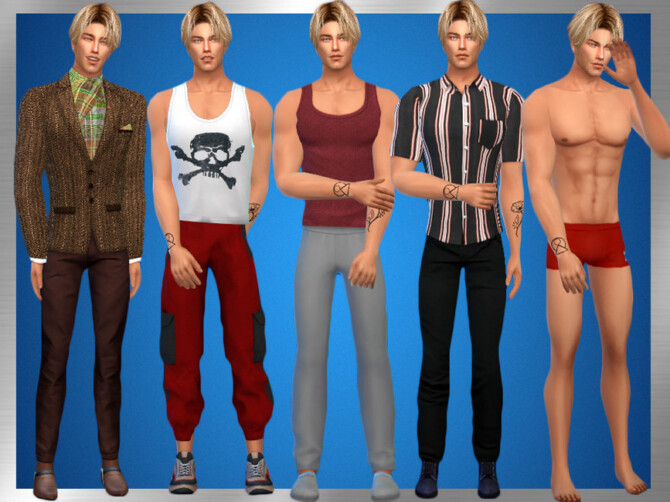 Sims 4 Justin Field by DarkWave14 at TSR