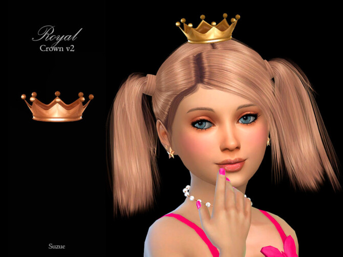 Sims 4 Royal Crown v2 Child by Suzue at TSR