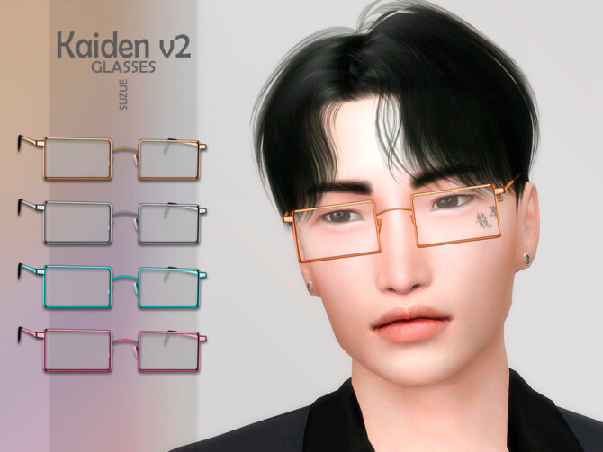 Sims 4 Kaiden V2 Glasses by Suzue at TSR