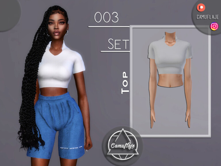 SET 003 - Top by Camuflaje at TSR » Sims 4 Updates