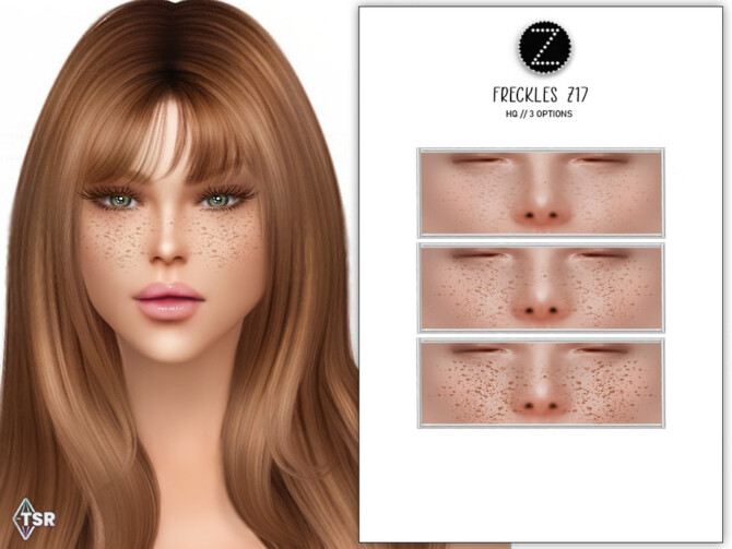 Sims 4 FRECKLES Z17 by ZENX at TSR