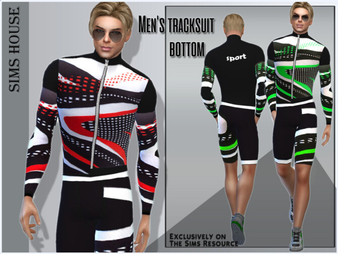 Sims 4 Mens tracksuit bottom by Sims House at TSR