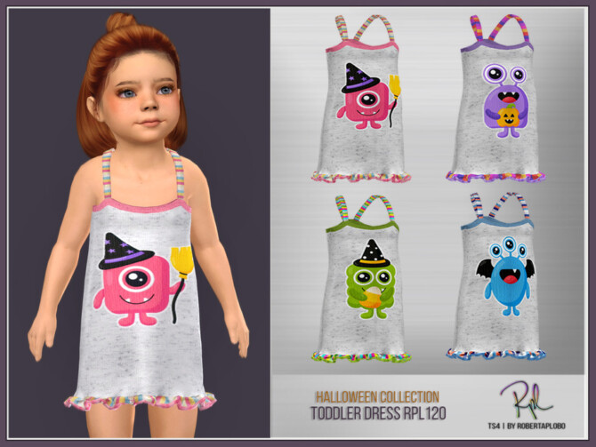 Sims 4 Toddler Dress RPL120 by RobertaPLobo at TSR
