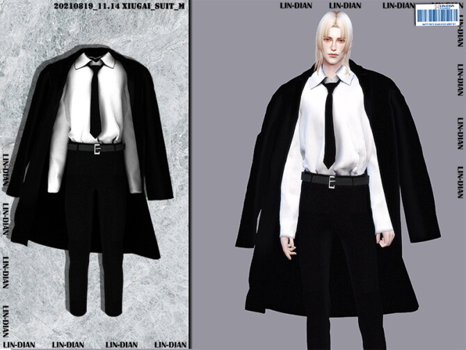 Sims 4 Mens shirts and coats by LIN DIAN at TSR