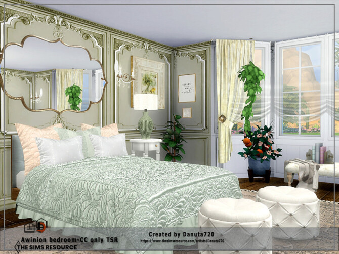 Sims 4 Awinion bedroom by Danuta720 at TSR