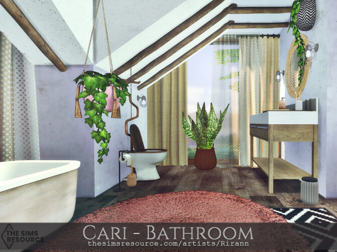 Sims 4 Cari   Bathroom by Rirann at TSR