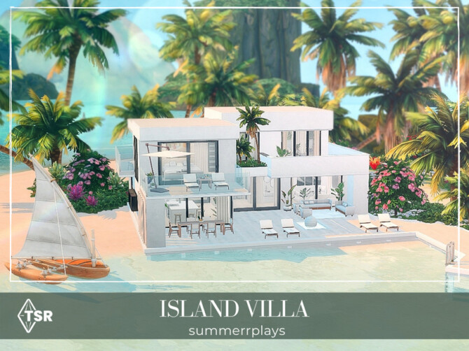 Sims 4 Island Villa by Summerr Plays at TSR