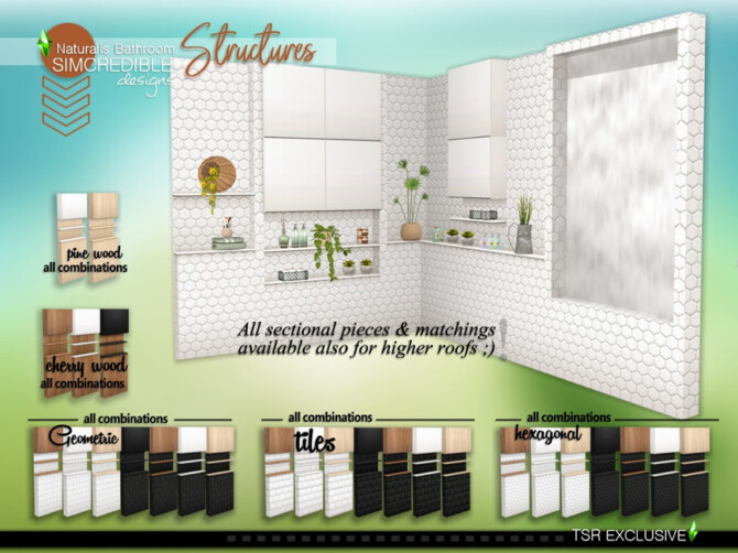 Sims 4 Naturalis Structures set by SIMcredible! at TSR