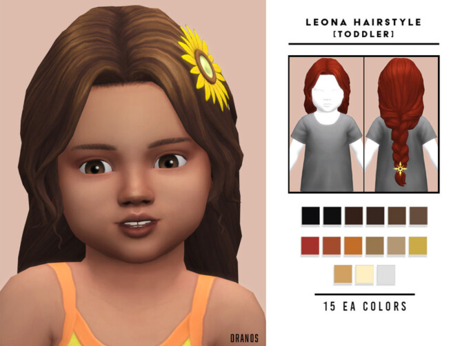 Sims 4 Leona Hairstyle [Toddler] by OranosTR at TSR