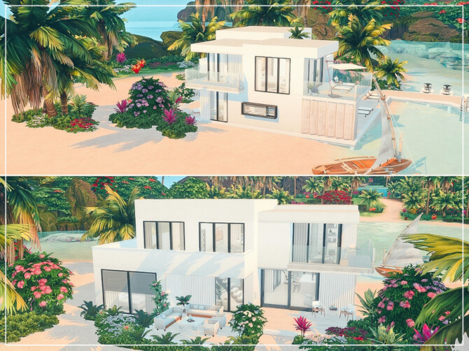 Sims 4 Island Villa by Summerr Plays at TSR