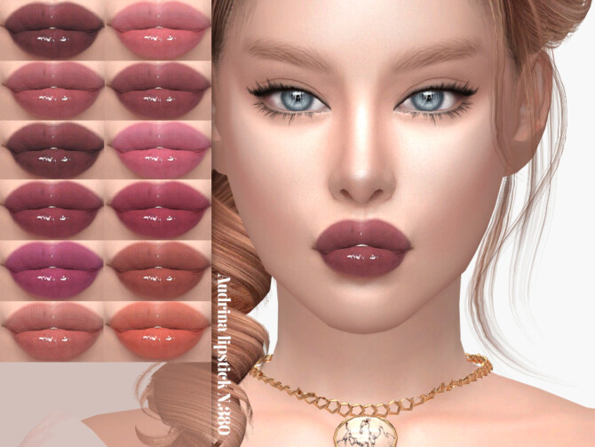 Sims 4 IMF Audrina Lipstick N.380 by IzzieMcFire at TSR