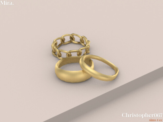 Sims 4 Mira Rings by Christopher067 at TSR