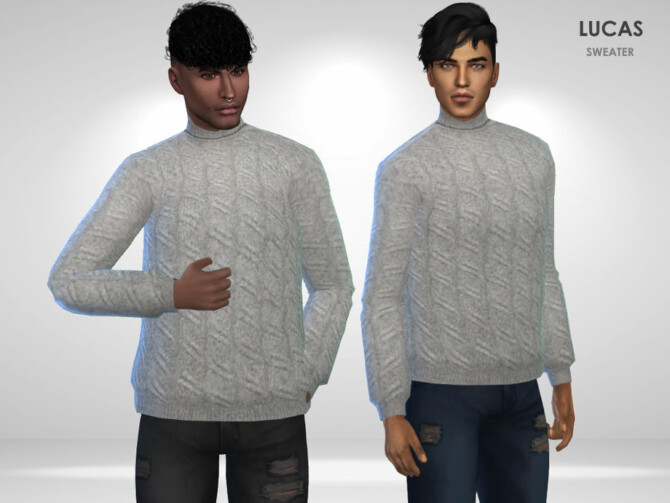 Sims 4 Lucas Sweater by Puresim at TSR