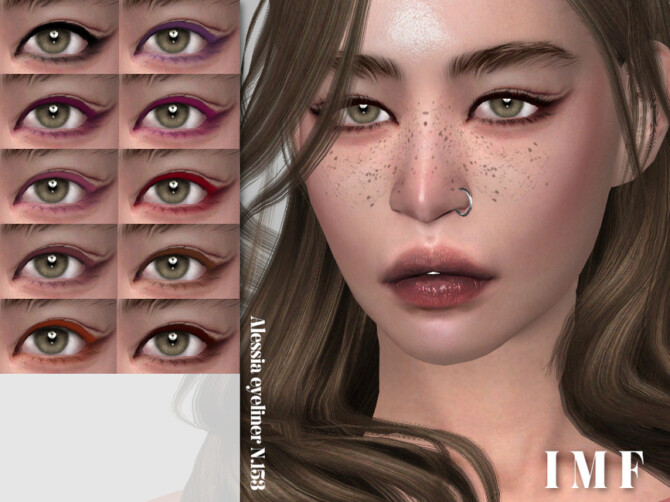 Sims 4 IMF Alessia Eyeliner N.153 by IzzieMcFire at TSR