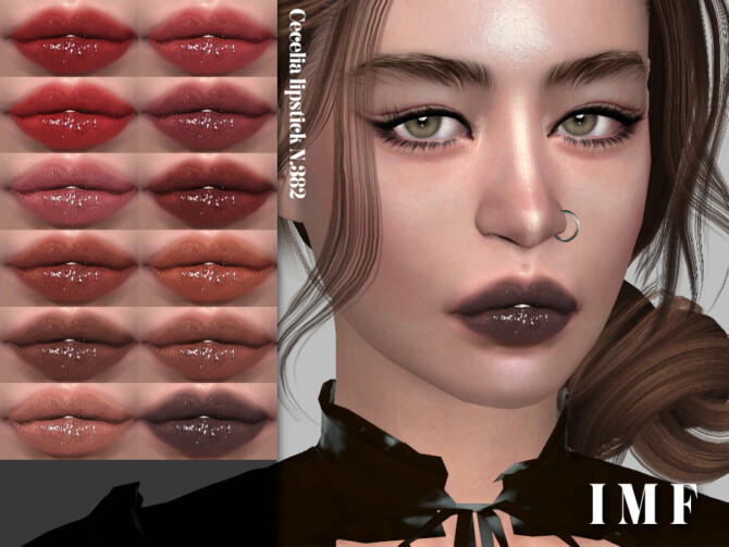 Sims 4 IMF Cecelia Lipstick N.382 by IzzieMcFire at TSR