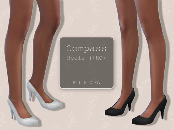 Sims 4 Compass Heels by Pipco at TSR