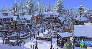 Alsace Christmas village V2 by meliaone at L’UniverSims