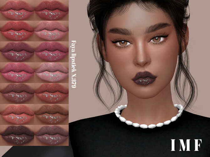 Sims 4 IMF Faya Lipstick N.379 by IzzieMcFire at TSR