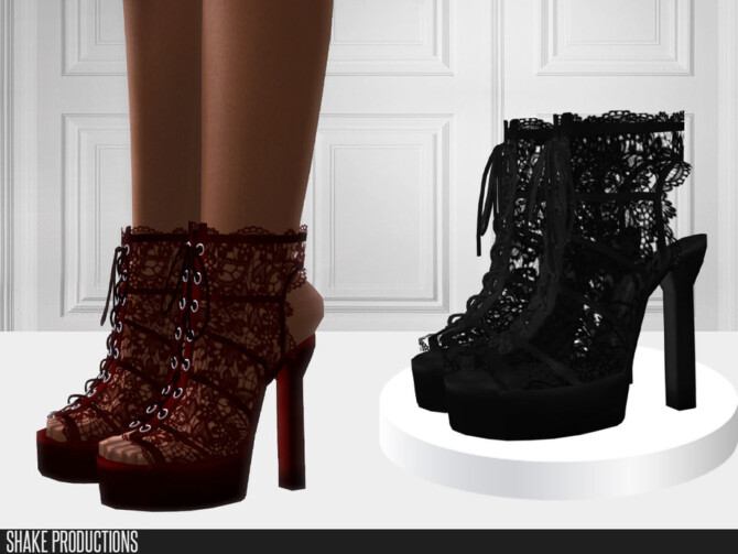 Sims 4 Modern Victorian Gothic Shoes 2 by ShakeProductions at TSR