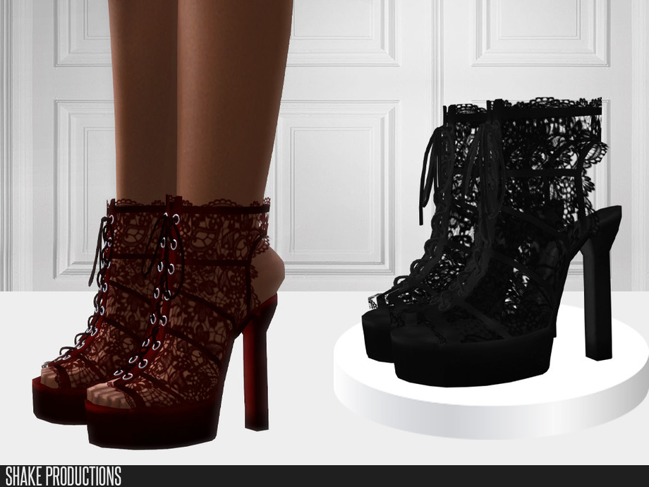 Modern Victorian Gothic Shoes 2 by ShakeProductions at TSR » Sims 4 Updates