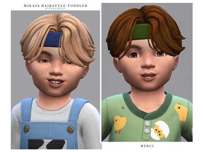 Sims 4 Mikael Hairstyle   Toddler by  Merci  at TSR