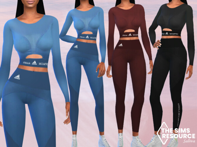 Sims 4 Full Body Athletic Outfits by Saliwa at TSR