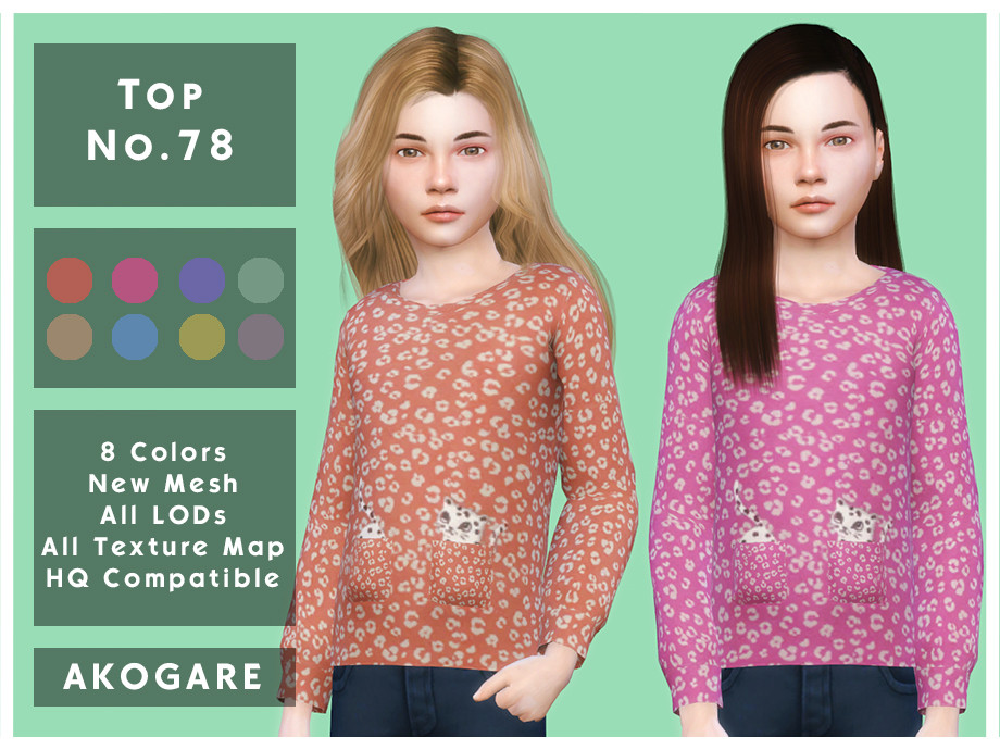 Top No.78 by Akogare at TSR » Sims 4 Updates