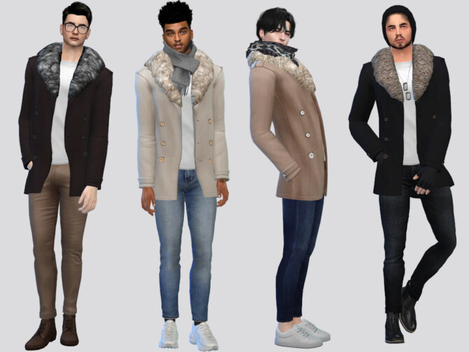 Sims 4 Franco Trench Coat by McLayneSims at TSR