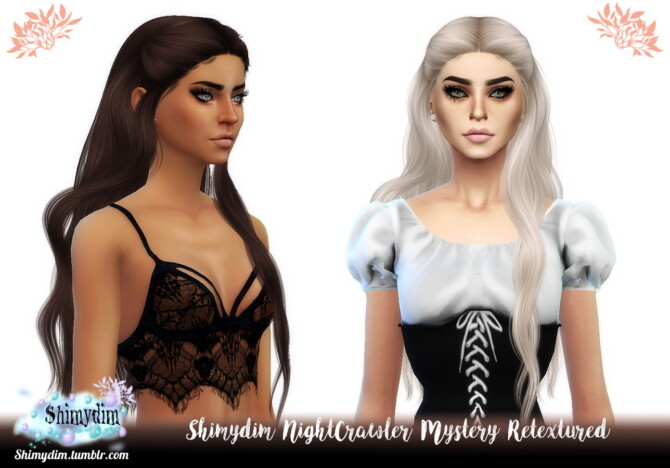Sims 4 NightCrawler Mystery Hair Retexture at Shimydim Sims