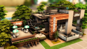 Starbucks Coffee Shop by plumbobkingdom at Mod The Sims 4