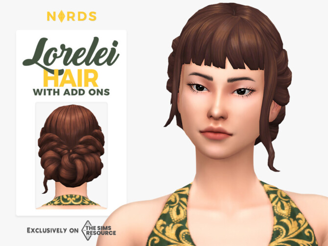 Sims 4 Lorelei Hair by Nords at TSR