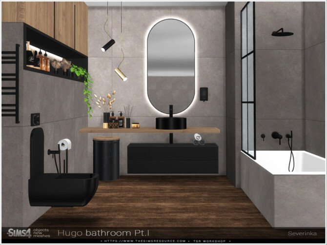 Sims 4 Hugo bathroom Pt.I furniture by Severinka  at TSR